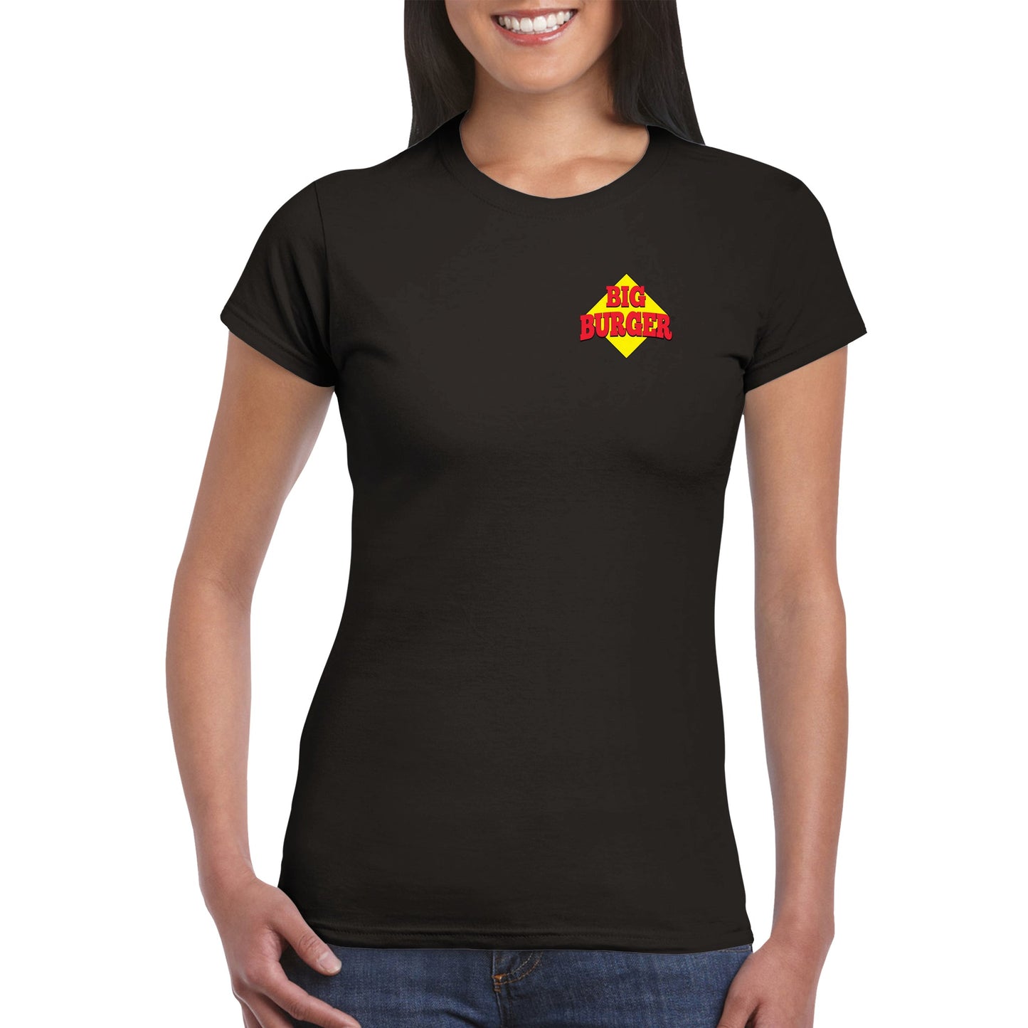 Klassisches Damen-T-Shirt mit Rundhalsausschnitt